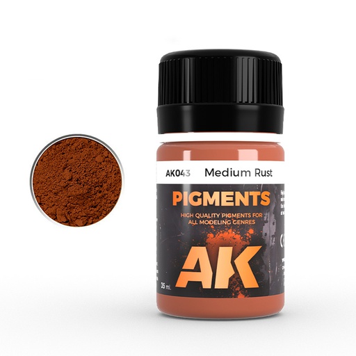 [ AK043 ] Ak-interactive Enamel effects MEDIUM RUST PIGMENT