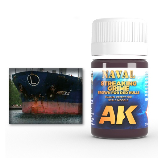 [ AK304 ] Ak-interactive Enamel effects Brown Streaking Grime for Red Hulls