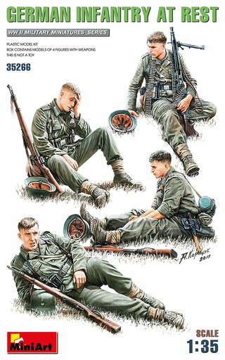 [ MINIART35266 ] Miniart German Infantry at rest 1/35