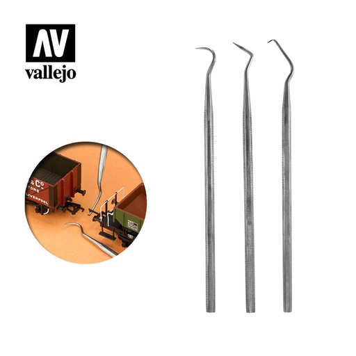 [ VALT02001 ]  Vallejo steel probes  3pcs