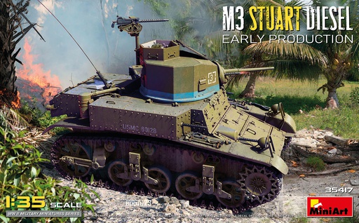 [ MINIART35417 ] Miniart M3 Stuart Diesel Early Production 1/35