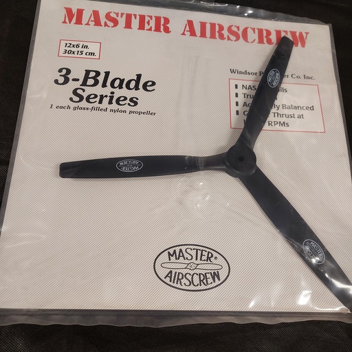 [ MASTERAIRSCREW12X6 ] 3-Blade propeller 12X6&quot; / 30x15cm