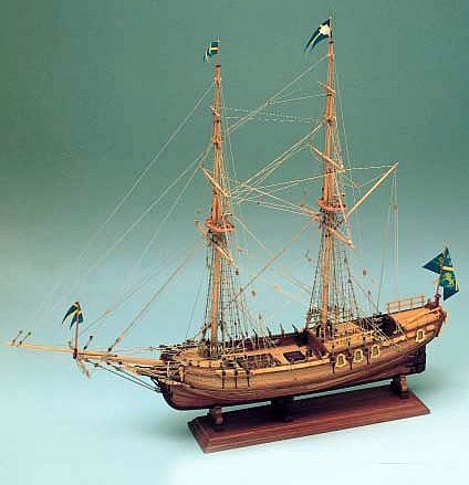 [ COSM20 ] Corel Amphion 18de eeuws zweeds yacht 1/40 