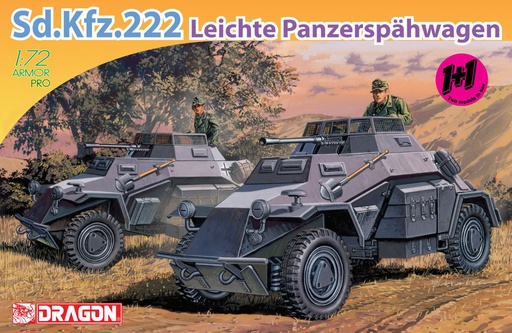 [ DRA7393 ] Dragon Sd.Kfz.222 Leichte Panzerspähwagen 1/72