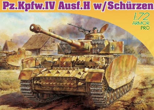[ DRA7497 ] Dragon Pz.Kpfw.IV Ausf.H w/Schürzen 1/72