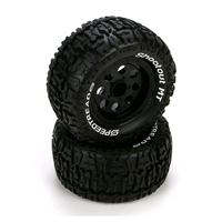 [ ECX43008 ] Ruckus Tire, Premount, Front/Rear, Black Wheel (2) 