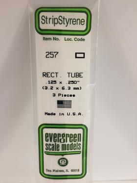 [ EG257 ] Evergreen styrene rechthoekige buis 3.2x6.3x350mm(2s.)
