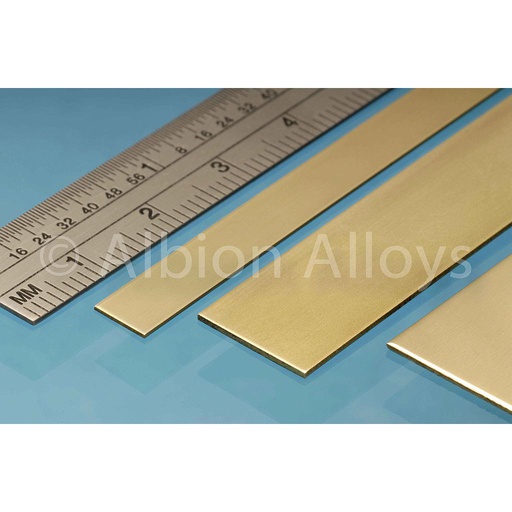 [ ABBS3M ] Brass Strip 25 x 0.4 mm 305mm (3p.)