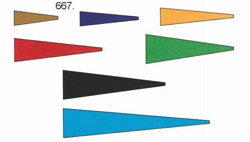 [ AE7545-04 ] Balsa assymetrische eindlijst 5x20  violet 1 meter