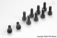 [ GF-0100-025 ] Cilinderkopschroef - Binnenzeskant - M4X10 - Staal - 10 st 
