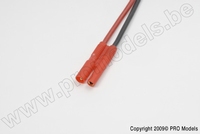 [ GF-1060-002 ] Connector met kabel - 2.0mm - Goud contacten - Man. connector - 20AWG Siliconen-kabel - 10cm - 1 st 