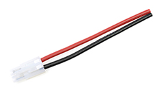 [ GF-1073-004 ] Connector met kabel - Tamiya - Goud contacten - Man. connector - 14AWG Siliconen-kabel - 12cm - 1 st 