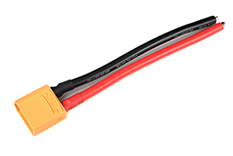 [ GF-1082-002 ] Connector met kabel - XT-90 - Goud contacten - Vrouw. connector - 10AWG Siliconen-kabel - 12cm - 1 st 