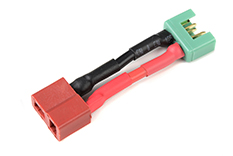 [ GF-1301-060 ] Power adapterkabel - Deans connector man. &lt;=&gt; MPX connector man. - 14AWG Siliconen-kabel - 1 st 
