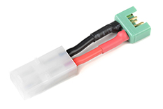 [ GF-1301-053 ] Power adapterkabel - Tamiya connector man. &lt;=&gt; MPX connector man. - 14AWG Siliconen-kabel - 1 st 
