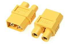 [ GF-1306-011 ] Power adapterconnector - XT-60 connector man. &lt;=&gt; EC-3 connector man. - 2 st 