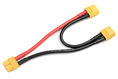 [ GF-1321-015 ] Power Y-kabel - Serieel - XT-60 - 12AWG Siliconen-kabel - 12cm - 1 st 