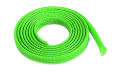 [ GF-1476-014 ] Kabel beschermhoes - Gevlochten - 6mm - Neon Groen - 1m 