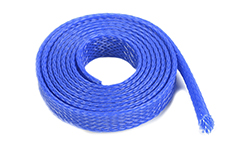 [ GF-1476-021 ] Kabel beschermhoes - Gevlochten - 8mm - Blauw - 1m 