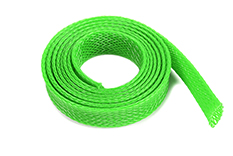 [ GF-1476-034 ] Kabel beschermhoes - Gevlochten - 10mm - Neon Groen - 1m 