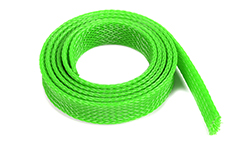 [ GF-1476-044 ] Kabel beschermhoes - Gevlochten - 14mm - Neon Groen - 1m 