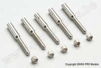 [ GF-2103-008 ] Aluminium huls met schroefdraad - M3 - Carbon staaf Dia. 5mm - 5 st 