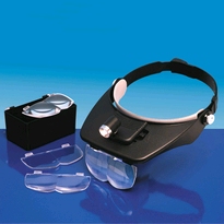  [ JRSHLC1764 ] Lightcraft standard headband magnifier kit / vergrootglas hoofdband met LED