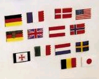 [ KRRO1370 ] Krick vlag België groot 25x40mm/ klein15x30mm